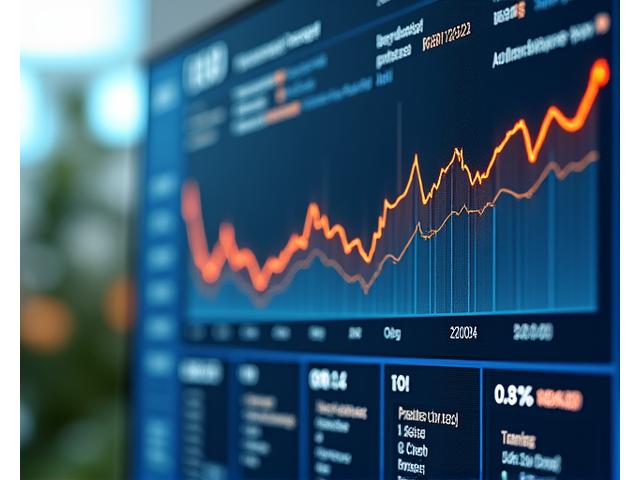 生産性向上を示すROI改善グラフとシミュレーションダッシュボード