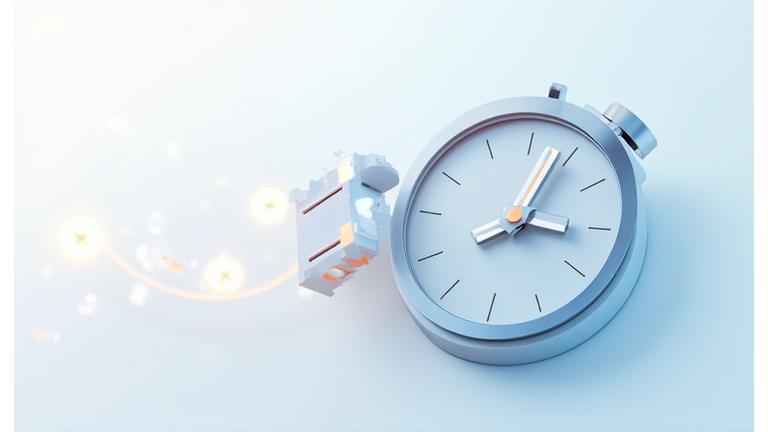 時計とカレンダーのアイコンが迅速な対応の約束を示すイメージ