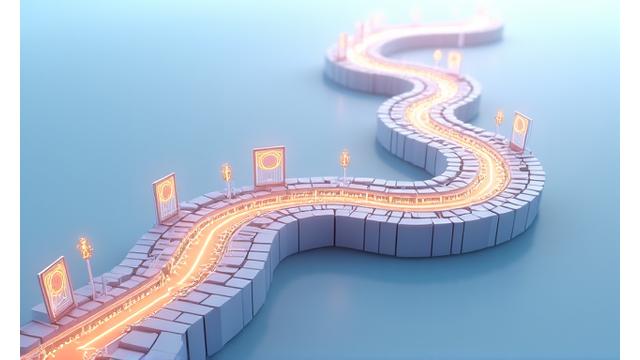 デジタル変革のロードマップを示す図とセキュリティゲートウェイ