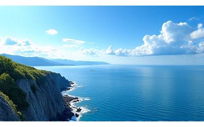 北海道の豊かな漁場と海原の風景