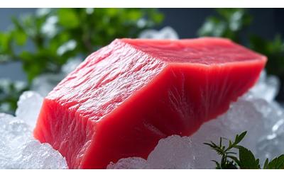 太平洋で漁獲された新鮮なマグロの写真