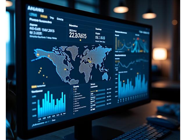 データ解析プラットフォームを示すダッシュボードのスクリーンショット